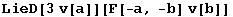LieD[3v[a]][F[-a, -b] v[b]]
