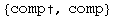 {comp&dagger;, comp}