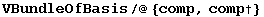VBundleOfBasis/@{comp, comp&dagger;}