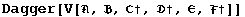 Dagger[V[, , ℭ&dagger;, &dagger;, , &dagger;]]